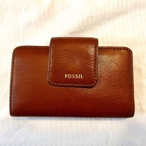 Fossil Madison Tab multifunction wallet brown